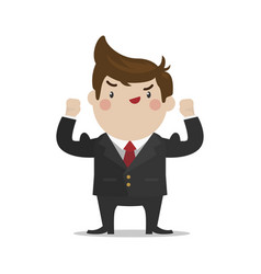 Businessman strong vector image