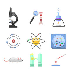 Lab symbols test medical laboratory scientific Lab symbols test medical laboratory scientific vector image