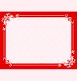 Valentine's frame vector image