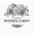 Vintage elegant background with a bouquet vector image
