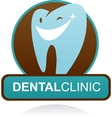 Dental clinic icon - smile tooth vector image