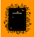 Halloween frame for your design vector image