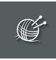 Knitting symbol Knitting symbol vector image