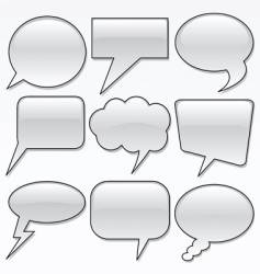 Dialog bubbles vector image
