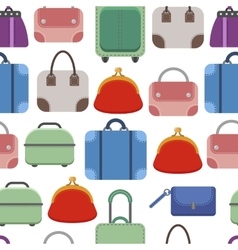 Hand bags Seamless pattern on white background Hand bags Seamless pattern on white background vector image