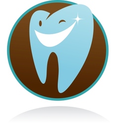 Dental clinic icon - smile tooth vector image