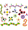 Molecules vector image