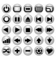 Media icons vector image