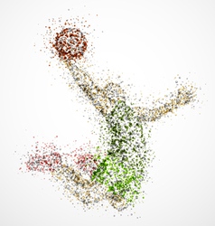 Abstract basketball player2 vector image