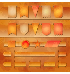 Set of banners and label tags for web desig vector image