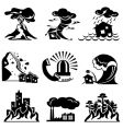 Natural disasters vector image