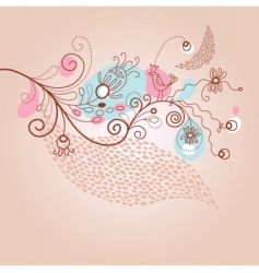 Floral background vector image