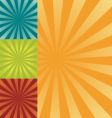 Retro burst background vector image
