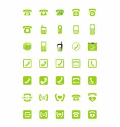 Phone icons vector image