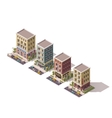 Isometric buildings set Isometric buildings set vector image
