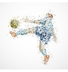 Abstract football player3 vector image