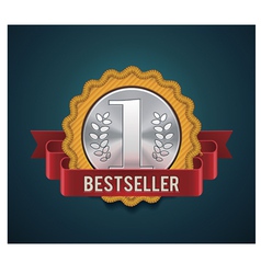 Bestseller badge vector image