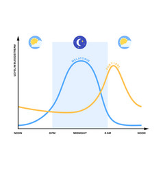 Sleep wake cycle Royalty Free Vector Image - VectorStock