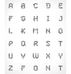 Art deco alphabet vector by HelenaOhman - Image #590852 - VectorStock