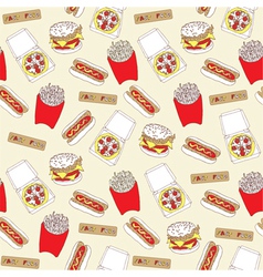 Vintage hand drawn pattern vector image