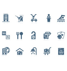 Hotel service icons | piccolo vector image