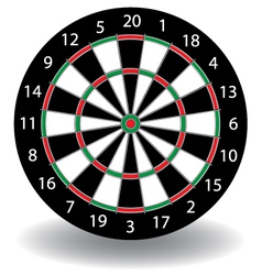 Dartboard vector image