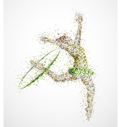 Abstract gymnast2 vector image