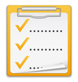 Clipboard with Checklist Icon vector image