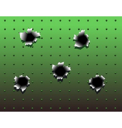 Bullet holes vector image