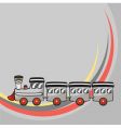 Cartoon train vector image