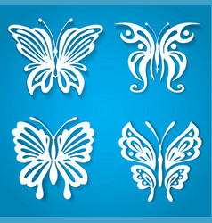 Set of decorative butterfly decorated with Set of decorative butterfly decorated with vector image