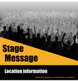 Stage message flyer vector image
