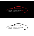 Red and black car logos vector image