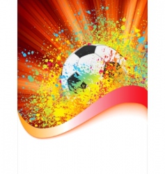 Grunge football poster vector image