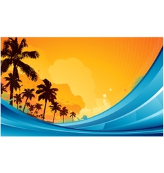 Tropical background vector image