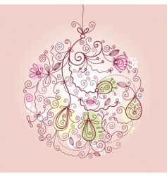 Christmas ball ornaments vector image