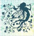 Lace fairy background vector image