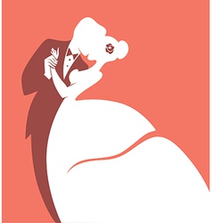 Romantic wedding vector image