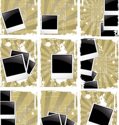 Grunge style photo frames vector image