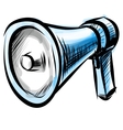 Megaphone isolated on white background vector image