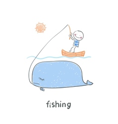 Fishing vector image