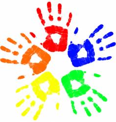 Color hand vector image