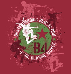 84 SKATE STAR 84 SKATE STAR vector image