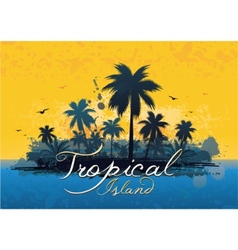 Tropical background vector image