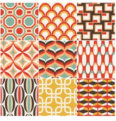 Retro seamless pattern vector image