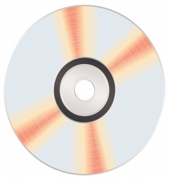 Shiny music cd vector image