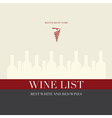 Wine List vector image