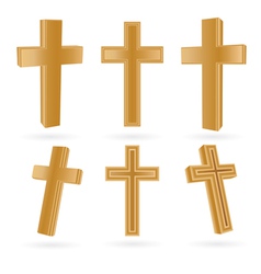 Cross set vector image