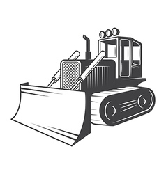 Bulldozer vector image