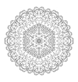 Monochrome black and white lace ornament vector image